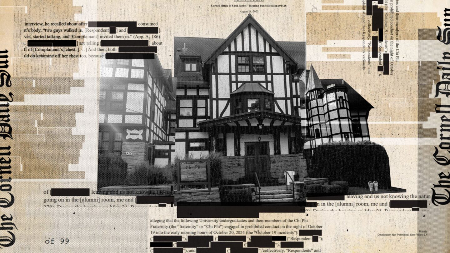 <i>Photo Illustration by Jason Lancaster/CNN/Getty Images via CNN Newsource</i><br/>Fraternity house on the campus of Cornell University.