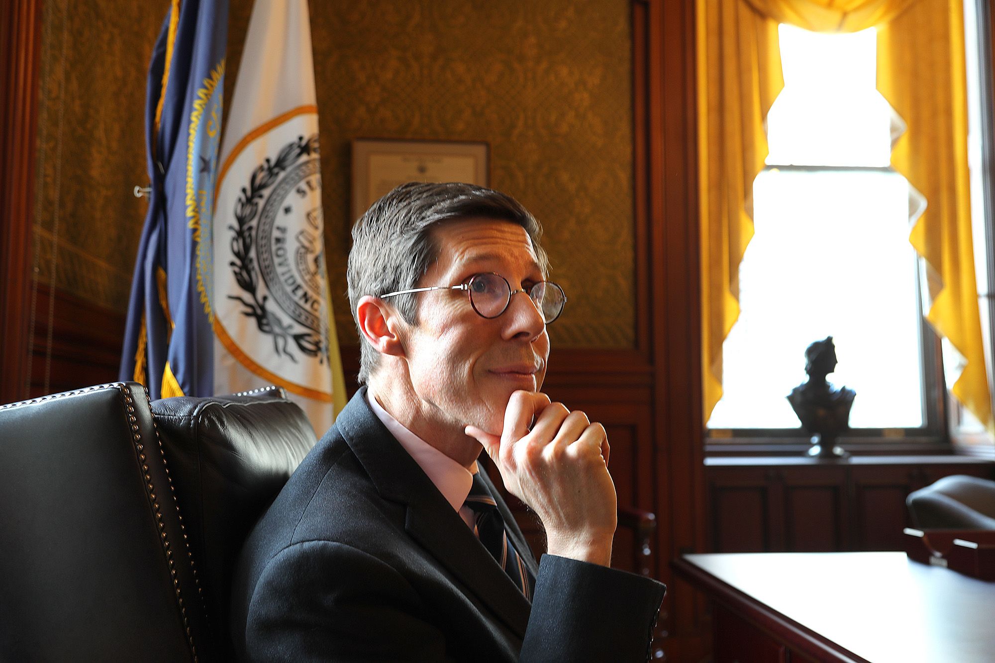 <i>John Tlumacki/The Boston Globe/Getty Images via CNN Newsource</i><br/>Providence Mayor Brett Smiley opposed a rent control bill