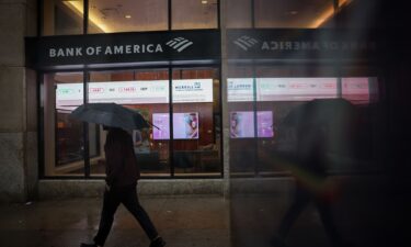 A Bank of America branch in New York on October 11