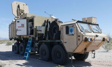An Active Denial System from the Joint Non-Lethal Weapons Directorate is staged before conducting a demonstration in Wellton