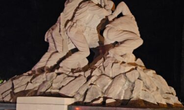 The Battle of Iwo Jima monument in Quantico