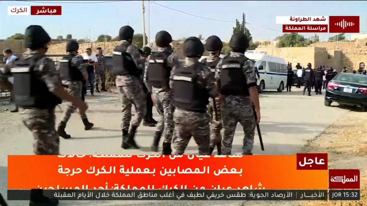 <i>Al-Mamlaka TV via CNN Newsource</i><br/>At least seven people were killed after gunmen opened fire inside a church in Jordan’s Karak province 90 miles south of the capital Amman