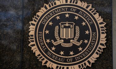 The logo of the Federal Bureau of Investigation displayed on the building in Washington