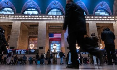 People walk through Grand Central Terminal on February 19
