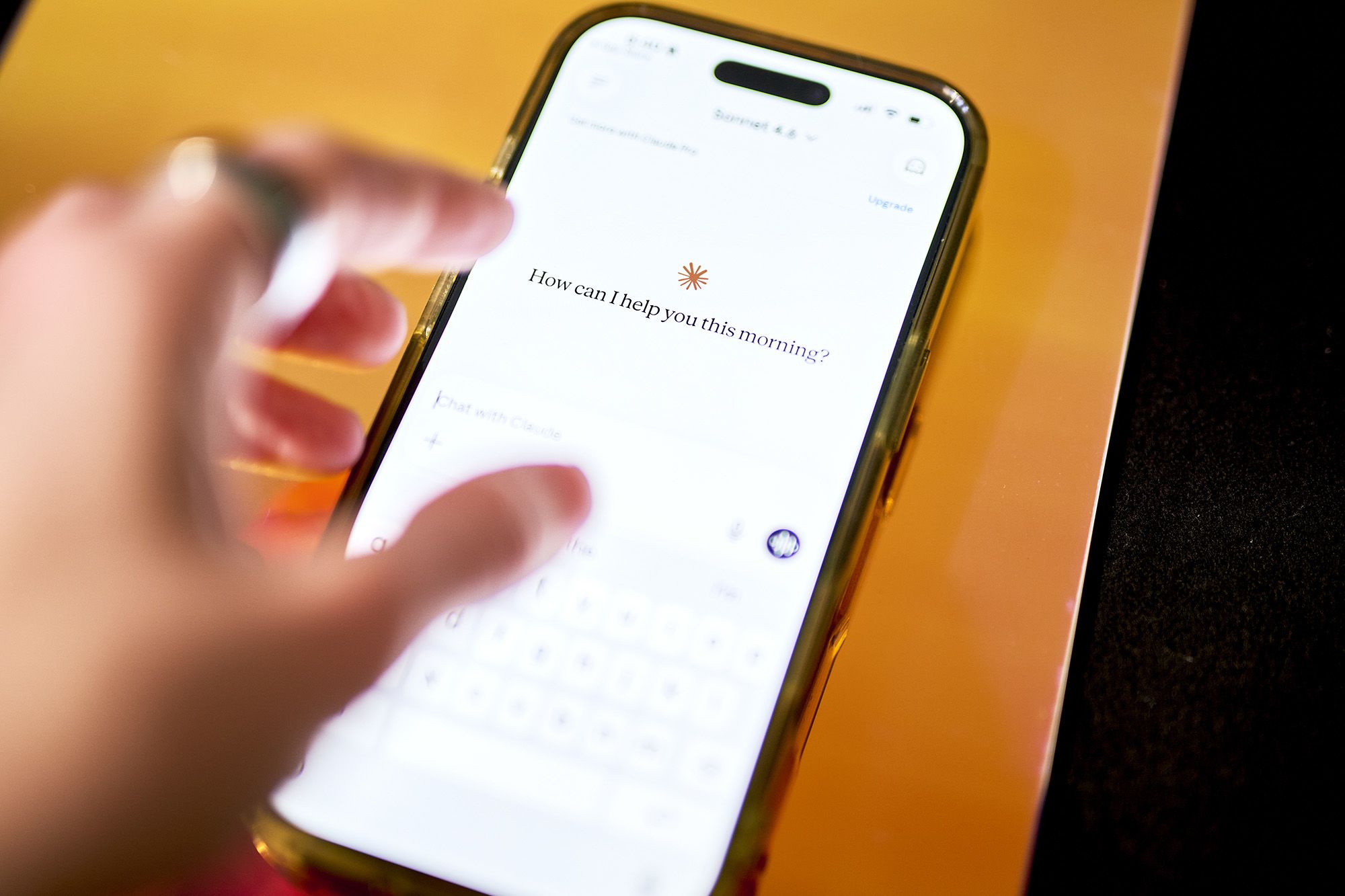 <i>Gabby Jones/Bloomberg/Getty Images via CNN Newsource</i><br/>The Anthropic Claude app is displayed on a smartphone on April 10.