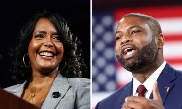 Georgia Democratic gubernatorial candidate Keisha Lance Bottoms and Republican gubernatorial candidate Rep. Byron Donalds.