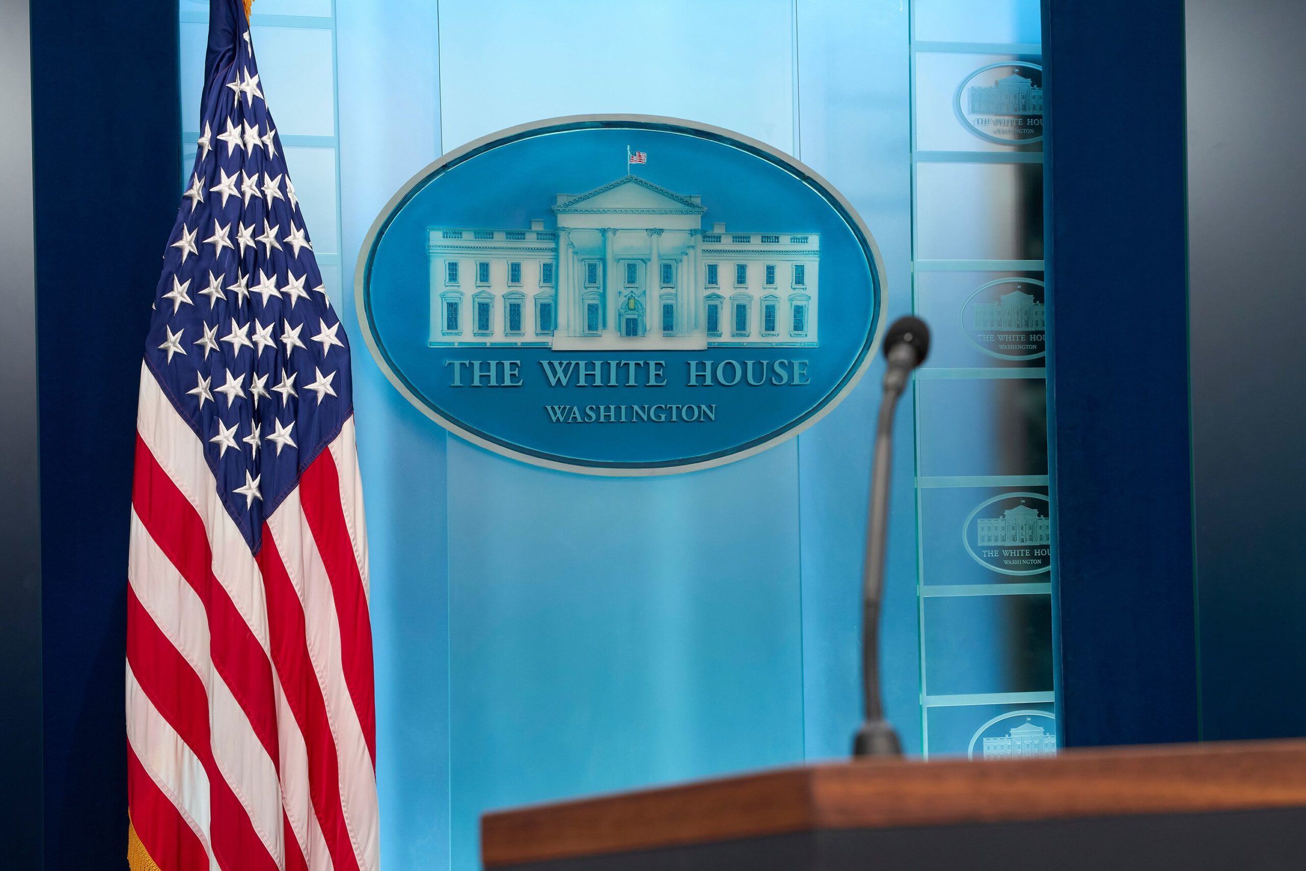 <i>Alex Brandon/AP via CNN Newsource</i><br/>The James Brady Press Briefing Room is seen at the White House on October 21