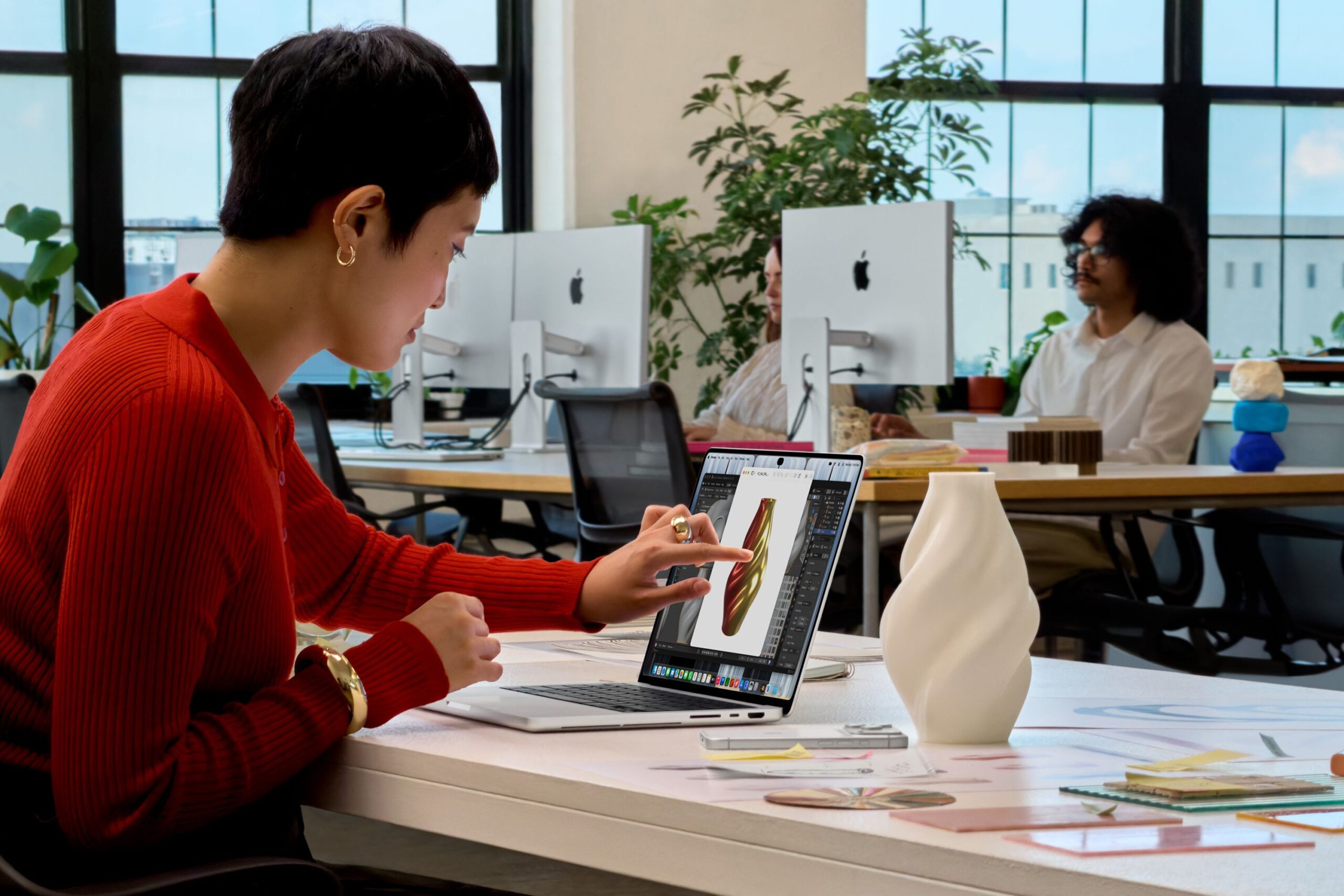 <i>From Apple via CNN Newsource</i><br/>The MacBook Pro with PROLED-XDR Display is Apple's first MacBook with a touchscreen.