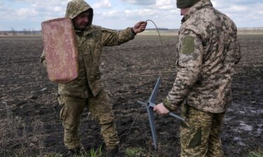 Servicemen of the 68th Oleksa Dovbush Separate Jaeger Brigade of the Armed Forces of Ukraine set up Starlink satellite internet system