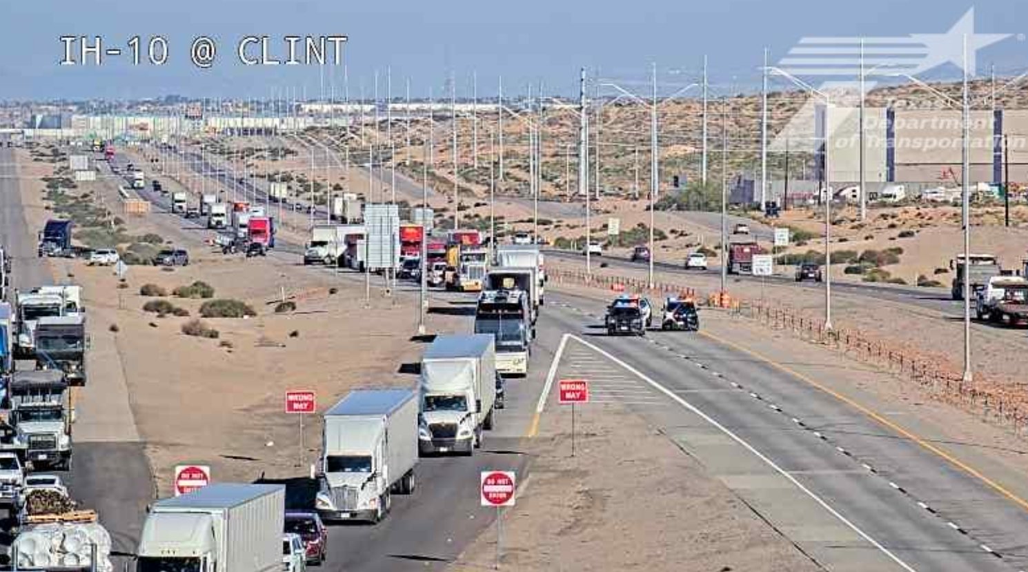 A rollover crash closed all lanes on I-10 East at Clint.