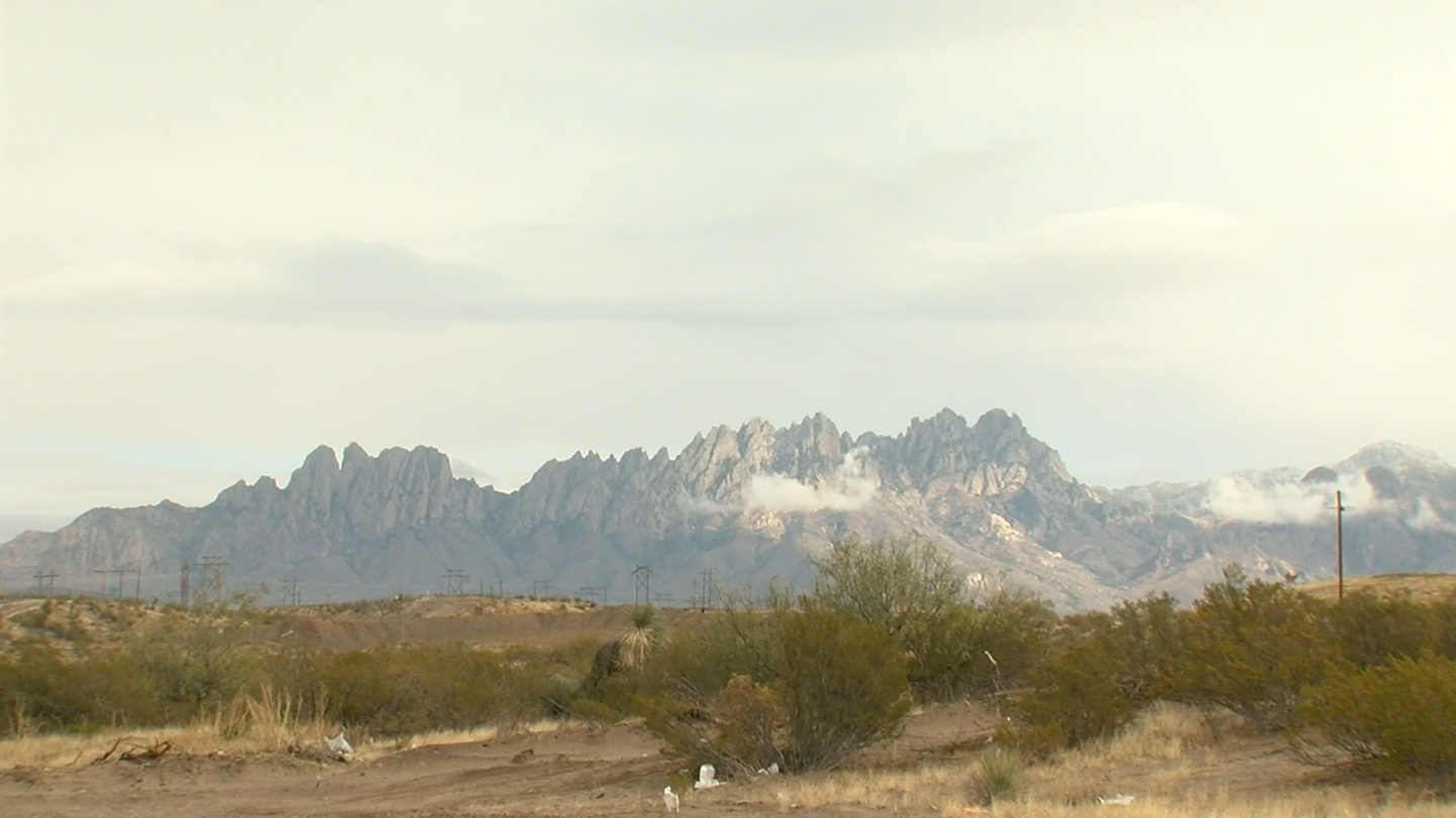 A view of the Organ Mountains in Las Cruces, New Mexico.