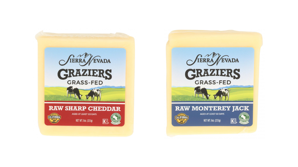 Some of the recalled Graziers Raw Milk cheese products.
