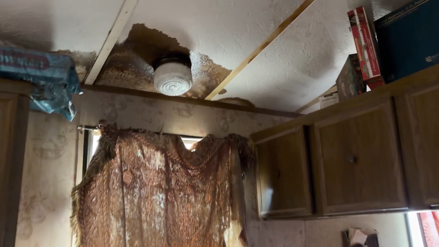 Rita Yorgensen's roof used to cave in. An El Paso-based roofing company helped her repair it with community funds.